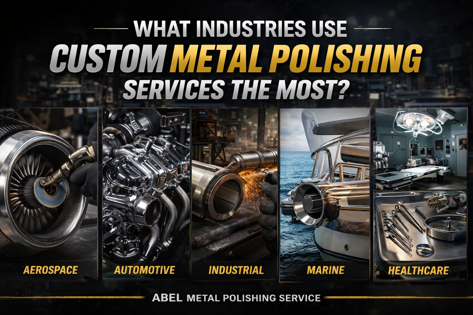 What industries use custom metal polishing services the most