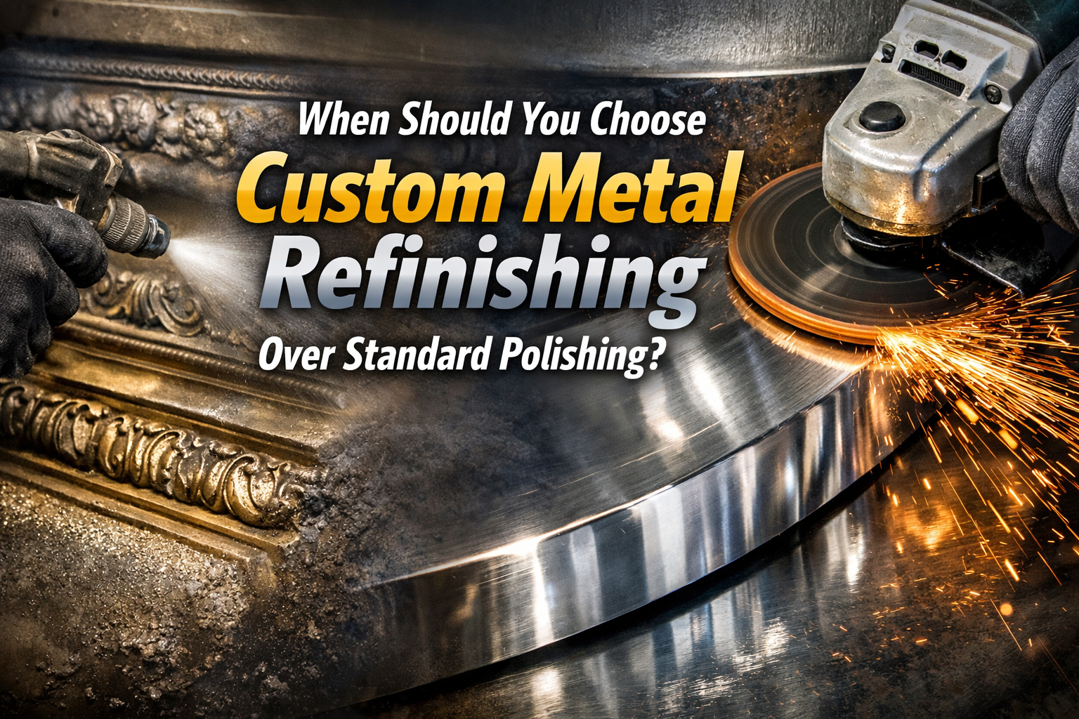 When should you choose custom metal refinishing over standard polishing